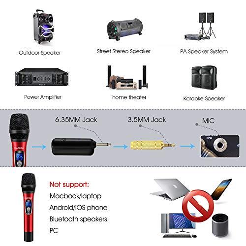 XIAOKOAハンドヘルドワイヤレスマイク、業務用UHFカラオケマイク、160