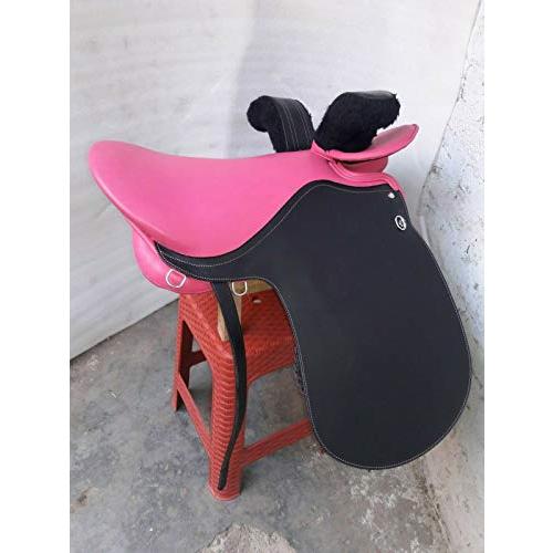 【新登場】 レザーライド革イングリッシュサイドサドル (ピンク/ブラック) 【YWU1657406773】(58105円)