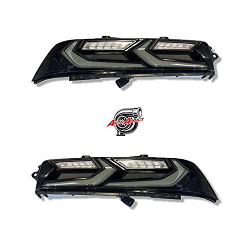 期間セール ！ Auto Addict USAカマロテールランプ_3 D LED運転席および助手席用カマロリアライト_Black and Smoke Chevyカマロウムブラテールランプ2014-2015モデルLT% 【SKC4356484493】(152729円)