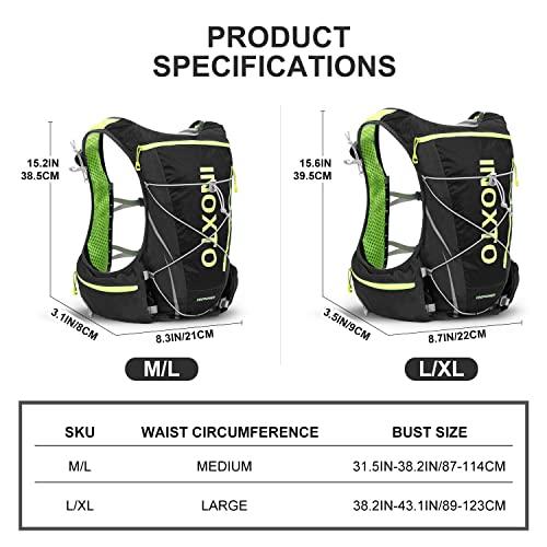 製品保証あり INOXTOハイドレーションヴェストバックパック、1.5 L水袋デイパック付軽量ウォーターランニングヴェストパックハイキングトレイルランニング自転車レースマ