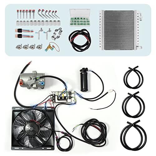 【新商品】 NEKPOKKA 12 V車用カーエアコン電動コンプレッサキット車用、トラック用、RV用、農業車用、ピックアップ用、クラシックカー用など車用12 Vエアコンシステム 【KUE4322471542】(151537円)