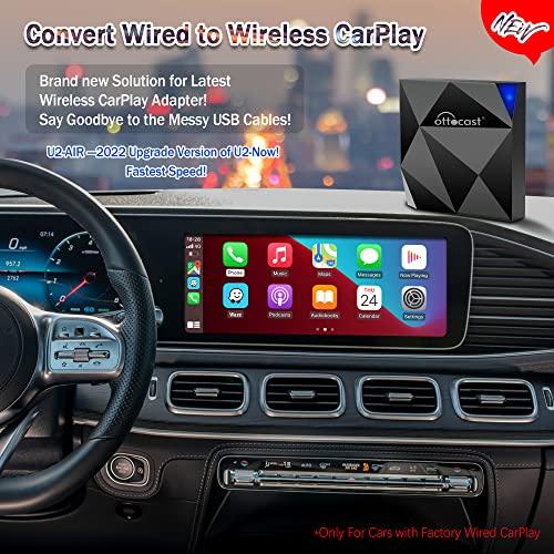 引きクーポン発行中 OTTOCAST Wireless CarPlay Adapter 2022 Carplay Wireless Adapter for Car with Factory Wired CarPlay (年:2016年以降)、ノーラグU 2-Air