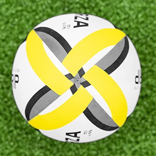 公式店舗 FORZAリバウンダーラグビーボール-サイズ3、4、5のラグビーボール|リアクションタイム、反射、パス精度の向上|ハーフラグビーボール|ラグビートレーニング用
