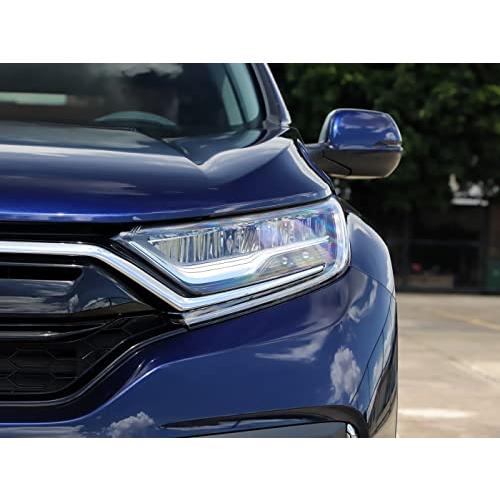 オリジナル  Kadore for Honda CR-V CRV 2020 2021 2022 Chromeヘッドライトセンターグリルストリップカバートリム2枚組