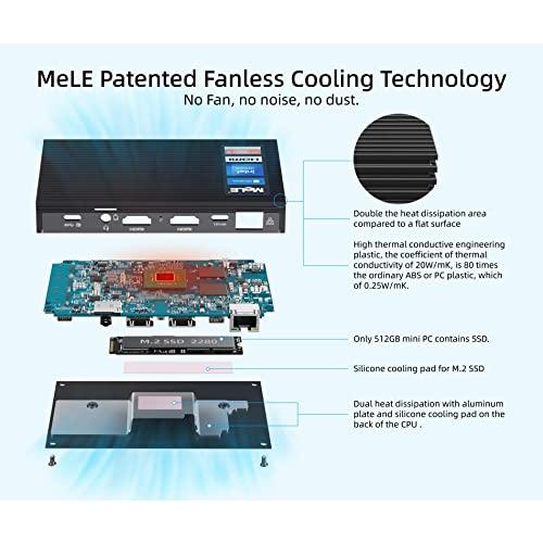 中古 MeLE Quieter 3 CミニPCコンピュータN 5105 (最大2.9 GHz) ミニデスクトップコンピュータWindows 11 Pro、8 GB DDR (2933 MHz) /128 GB eMMCマイクロコンピ 【NAN1152254349】(40396円)