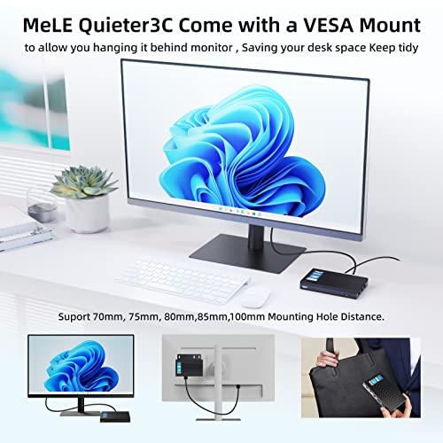 中古 MeLE Quieter 3 CミニPCコンピュータN 5105 (最大2.9 GHz) ミニデスクトップコンピュータWindows 11 Pro、8 GB DDR (2933 MHz) /128 GB eMMCマイクロコンピ 【NAN1152254349】(40396円)