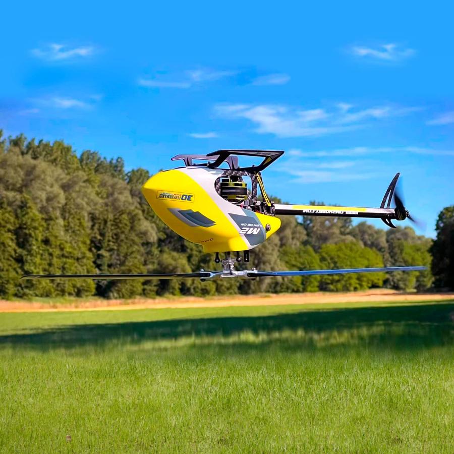 中古 OMPHOBBY M2 EVO RC大人用デュアルブラシレスモーターダイレクトドライブ6チャンネルRC屋外用ヘリコプター、上級3Dリモートコントロール機、新しくアップグ 【IQY1569500201】(55024円)