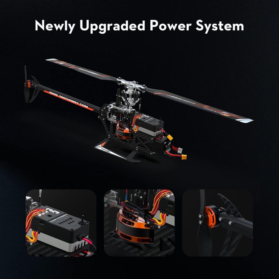 中古 OMPHOBBY M2 EVO RC大人用デュアルブラシレスモーターダイレクトドライブ6チャンネルRC屋外用ヘリコプター、上級3Dリモートコントロール機、新しくアップグ 【IQY1569500201】(55024円)