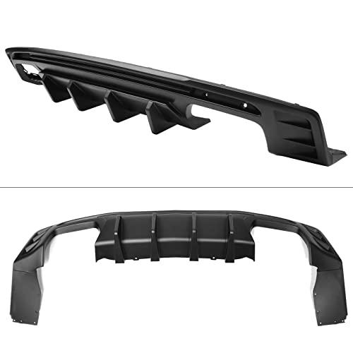 FREEMOTOR 802 2019-2023対応シボレーカマロLT/LS/SSリアバンパーカバー&ディフューザー、マットブラックPPファクトリースタイルリアバンパー変換IKONスタイ FREEMOTOR 2019-2023対応シボレーカマロLT/LS/SSリアバンパーカバー&ディフューザー、マットブラックPPファクトリースタイルリアバンパー変換IKONスタイ