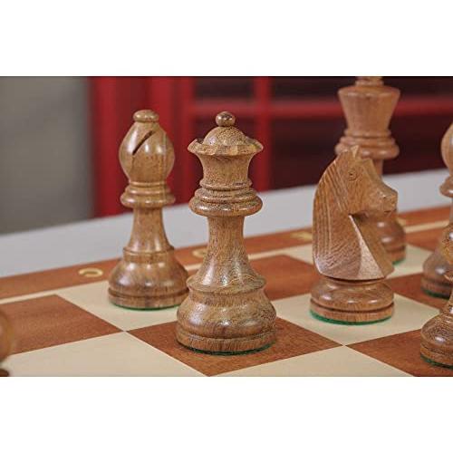 【中古品/USED】 クイーンズ・ギャンビットにインスパイアされたチェスセット、ボックス、ボードの組み合わせ (ゴールデン・ローズウッド&ナチュラル・ボックスウッド) 【WS1532213288】(53717円)