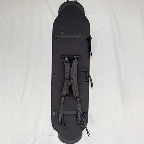 DYNWAVEネオプレンスキーバッグソフトカバー肩ひもで伸縮飛行機旅行用強力パッド付リュックサックスーツケース携帯用保護スリーブ150 cm DYNWAVEネオプレンスキーバッグソフトカバー肩ひもで伸縮飛行機旅行用強力パッド付リュックサックスーツケース携帯用保護スリーブ150 cm