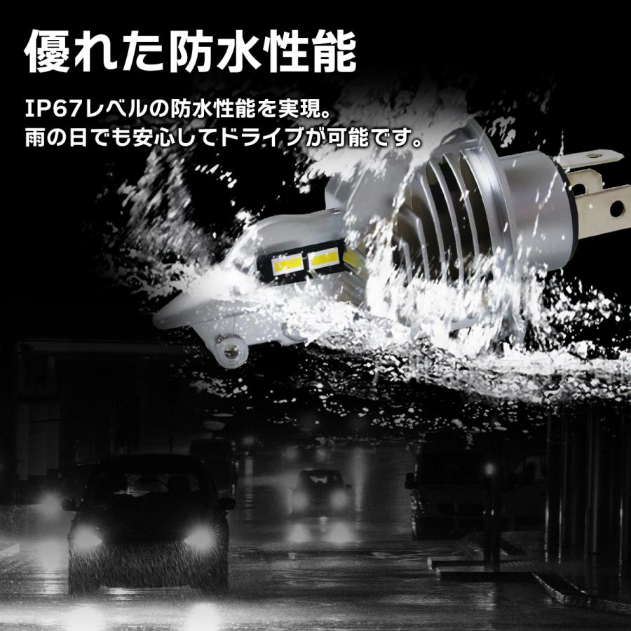 H4 LED ヘッドライト バルブ Hi/Lo 爆光ライト 車 バイク 16000LM