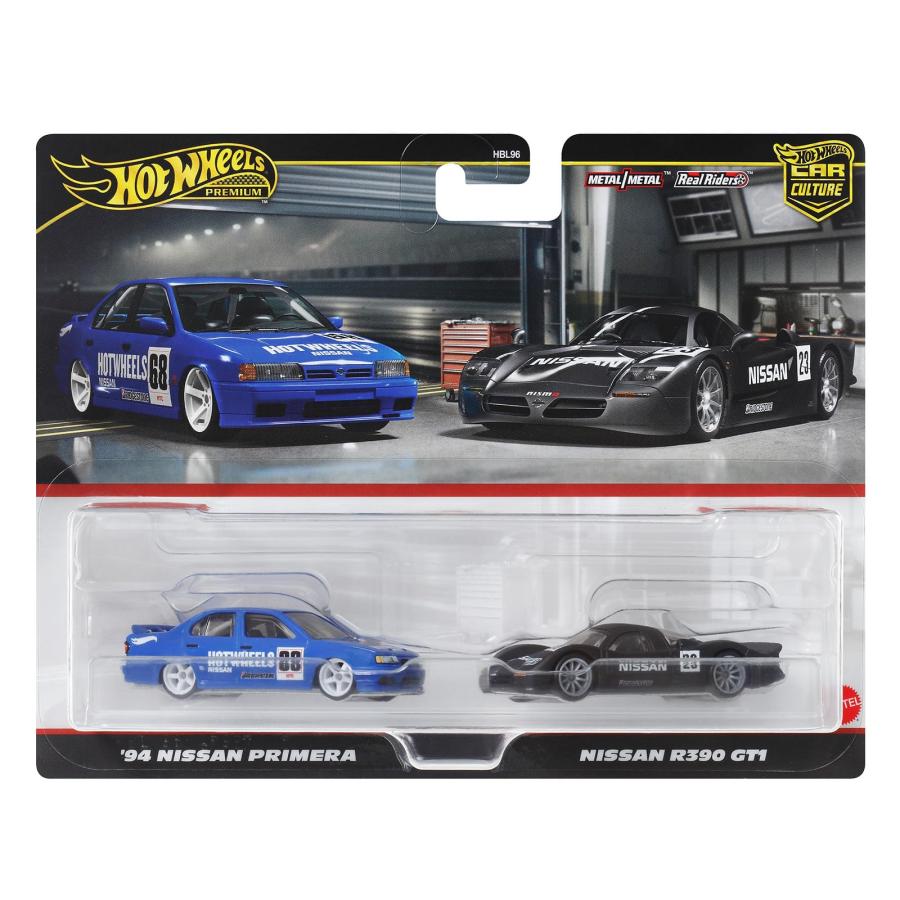 ホットウィール 【日本未発売・TH・人気車フェラーリ含む30種】セット ホットウィール(Hot Wheels) プレミアム 2パック 日産 R390 GT1