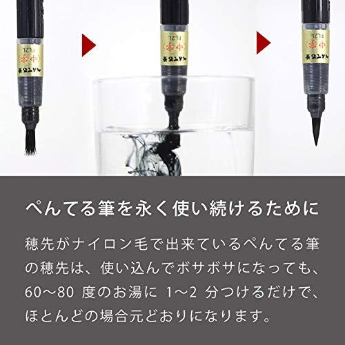 ぺんてる 筆ペン ぺんてる筆 XFL2B 太字 黒 40×230×15(mm) |  | 05
