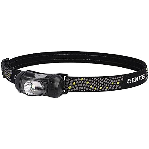 GENTOS(ジェントス) LED ヘッドライト 単3電池式 120ルーメン 防滴 CP-195DB アウトドア 防災 赤色サブLED ブラック の商品画像