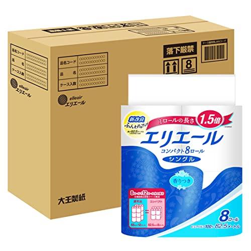 エリエール トイレットペーパー 1.5倍巻き 82.5m×32ロール(8ロール×4パック) シングル パルプ100% リラックス感のある香り ハ（Yahoo!・Chiyoストア）