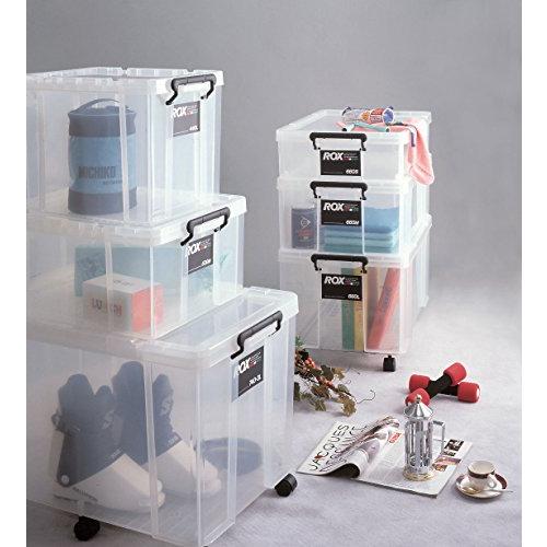 天馬 耐久性に特化した収納ボックス 日本製 防災 ロックス クリア