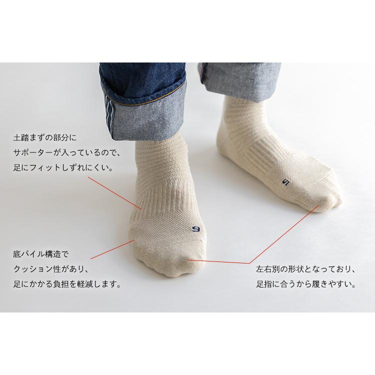 左右別 オブリーク ラフィー ソックス【2足組】 全5サイズ 19種類