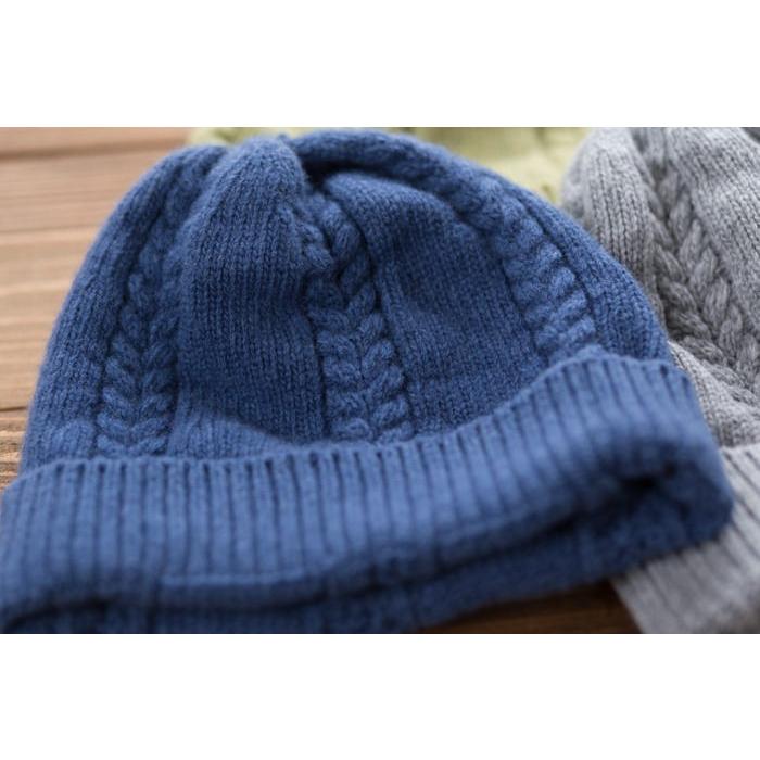 ネコポス送料無料 ウール100 ニット帽子 冷えとり 冷え取り ウール ホールガーメント ケーブル編み 無縫製 ニット 帽子 日本製 千代治のくつ下 通販 Yahoo ショッピング