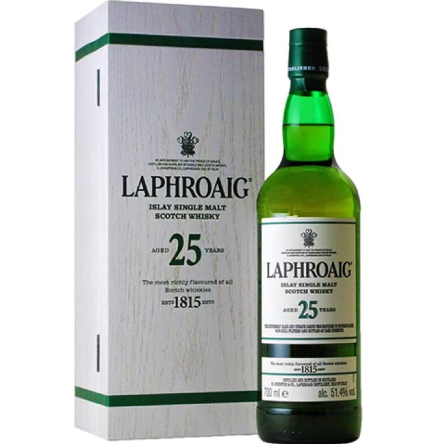 お値下げ中❗️新品未開封ラフロイグ25年並行 スコッチウイスキーLaphroaig ラフロイグ25年 700ml 化粧箱付 並行品 2021 51.9度 : リカーショップ