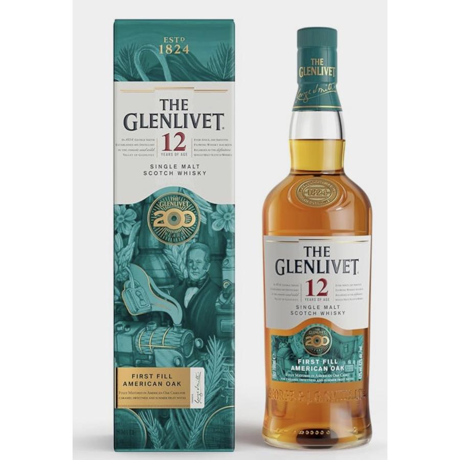 【限定品】ザ・グレンリベット12年 200周年記念限定ボトル 700ml 箱付 グレンリベット12年 200周年記念 限定ボトル 700ml 箱付 : リカー