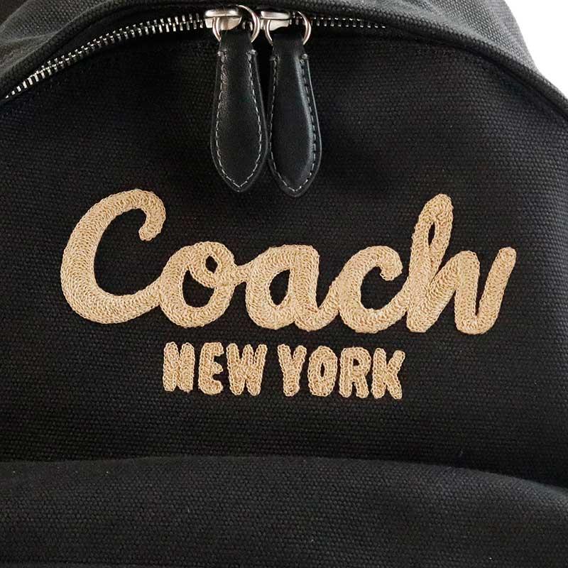 中古 未使用 コーチ バッグ カーゴ バックパック ロゴ刺繍