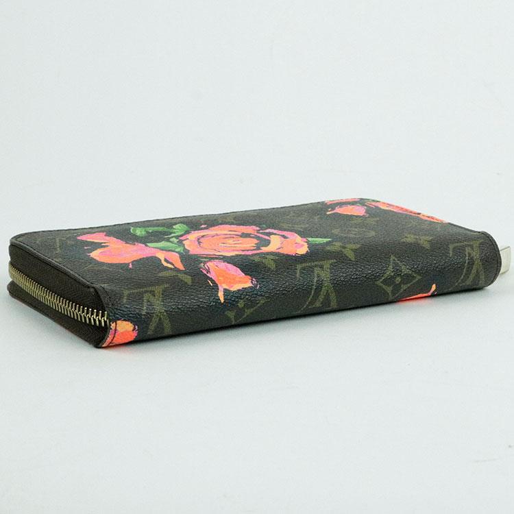 中古 ルイヴィトン モノグラムローズ 長財布 M93759 ジッピーウォレット レディース ブランド財布 LOUIS VUITTONの画像