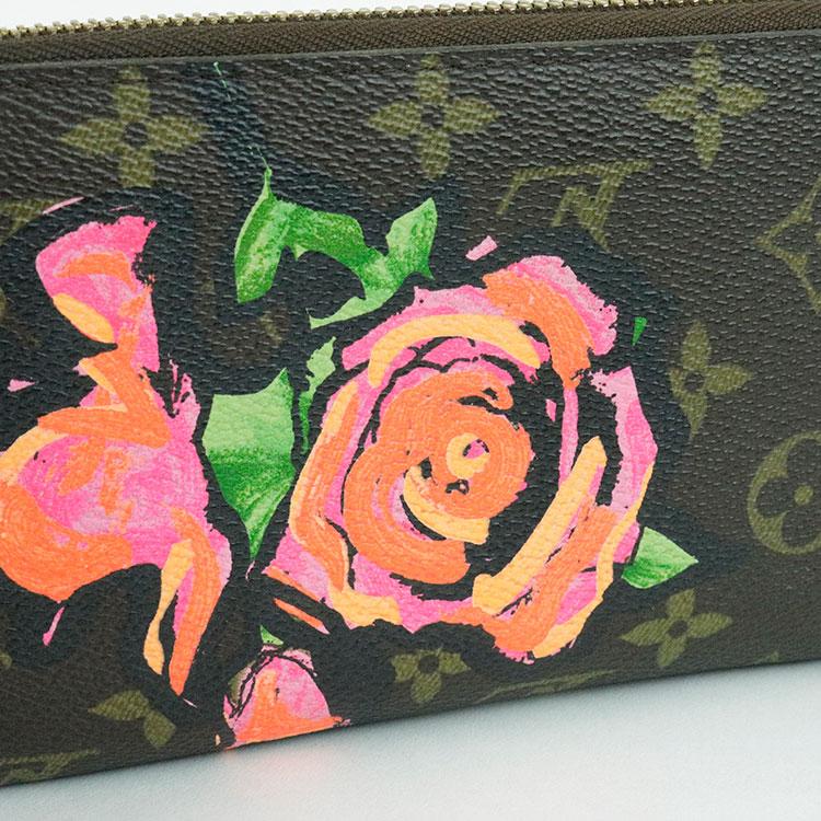 中古 ルイヴィトン モノグラムローズ 長財布 M93759 ジッピーウォレット レディース ブランド財布 LOUIS VUITTONの画像