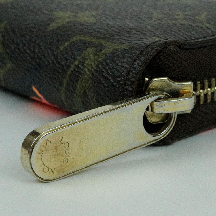 中古 ルイヴィトン モノグラムローズ 長財布 M93759 ジッピーウォレット レディース ブランド財布 LOUIS VUITTONの画像