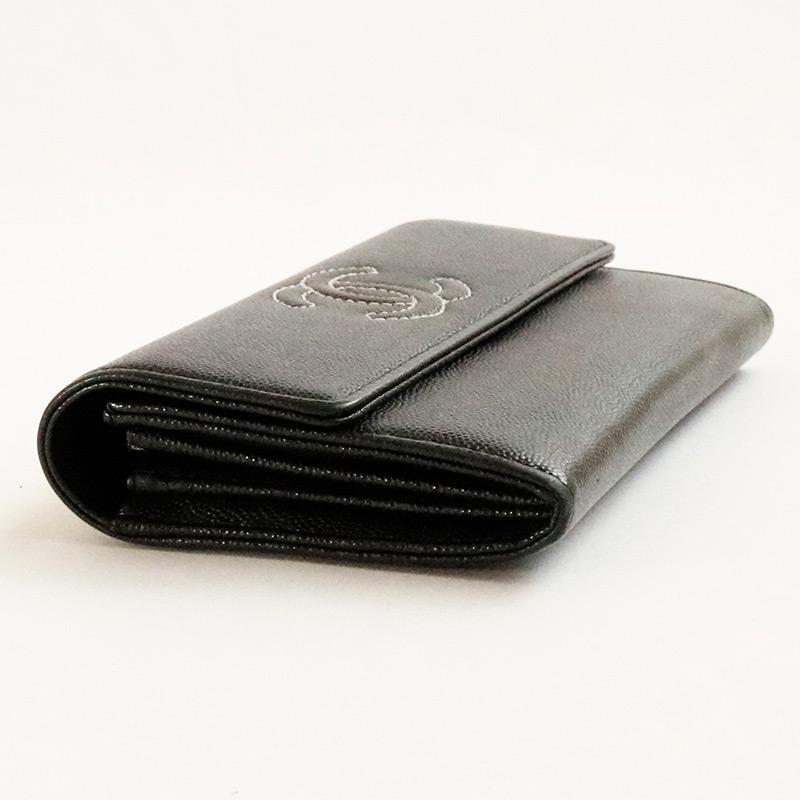 CHANEL（シャネル） 中古 ココマーク 2つ折り長財布 レディース メンズ
