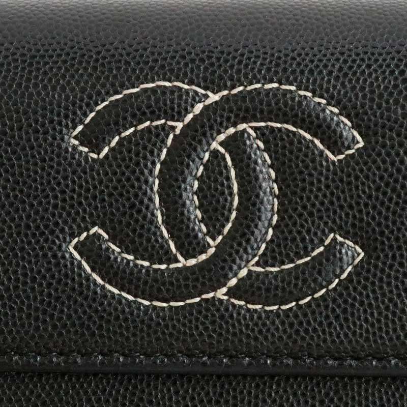 CHANEL（シャネル） 中古 ココマーク 2つ折り長財布 レディース メンズ