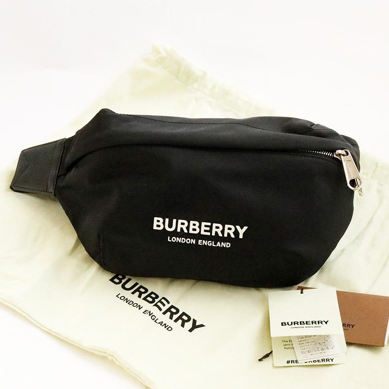 BURBERRY ボディーバック【中古】　最終価格 中古・古着通販】BURBERRY (バーバリー) ボディバッグ ブラック 未使用