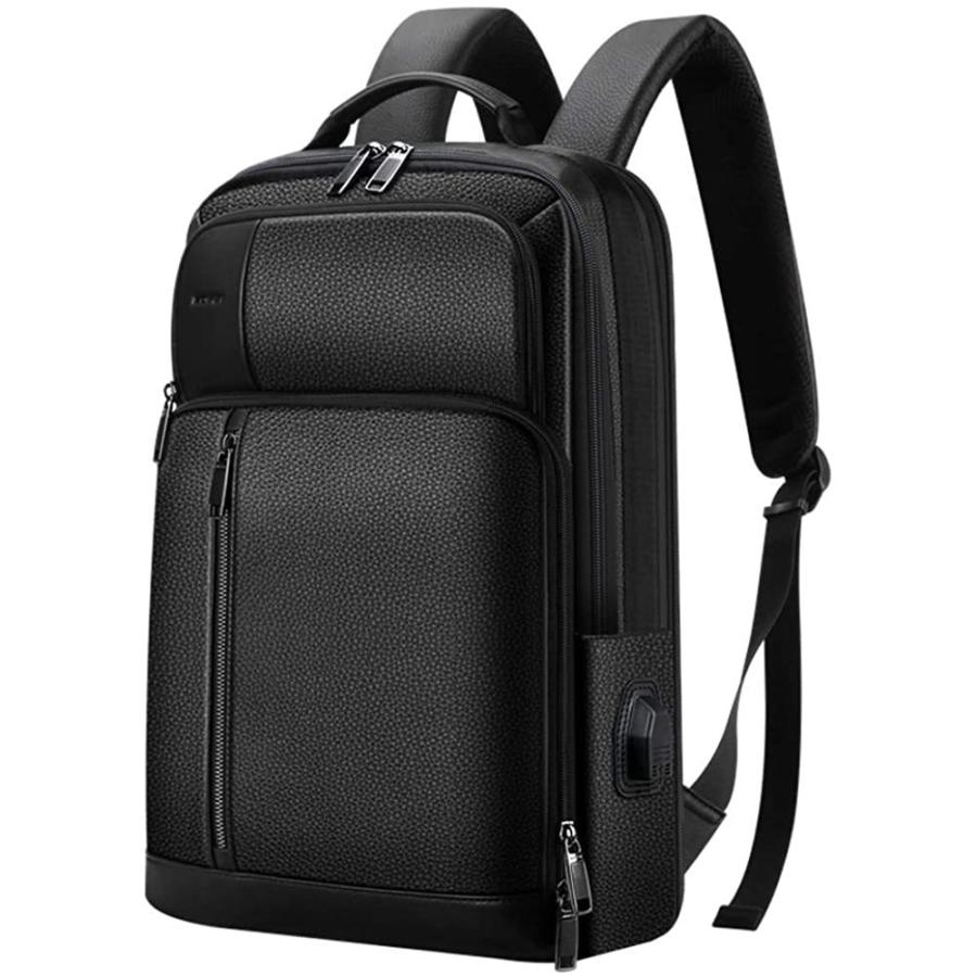 人気特価激安 Bopai ビジネスリュック 本革 Usb充電ポート付きリュックサック メンズ 盗難防止 15 6インチpc対応 ブラック 数量限定 Www Aqtsolutions Com