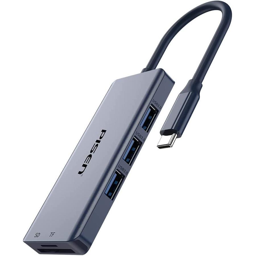 PISEN USB type c ハブ 7in1 USB3.0 タイプC HDMI 変換 アダプタ 60W PD 高速充電 USB コンパクト 4K プロジェクター本体