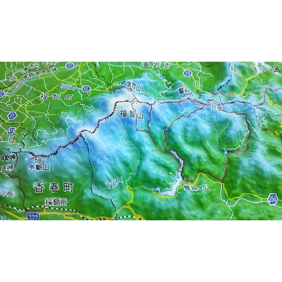 No 304 福智山 平尾台 2lサイズ cm 15cm 2cm 日本百名山の3d立体地図