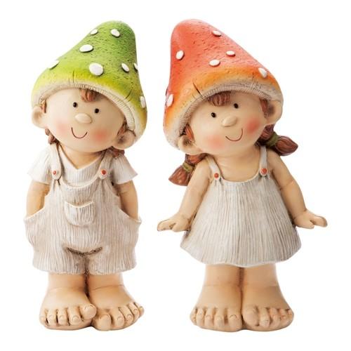 ガーデニング ガーデンオーナメント 置物 オブジェ インテリア かわいい 雑貨 樹脂 きのこ帽子 男の子 女の子 Chloris Garden 通販 Yahoo ショッピング