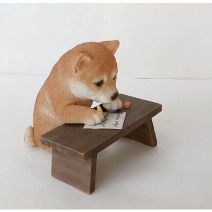 犬の置物 ガーデニング オーナメント 置物 オブジェ インテリア かわいい 雑貨 柴助 柴犬いぬ ドッグ Dog 動物 ディスプレイ 豆柴 お勉強 131 Chloris Garden 通販 Yahoo ショッピング