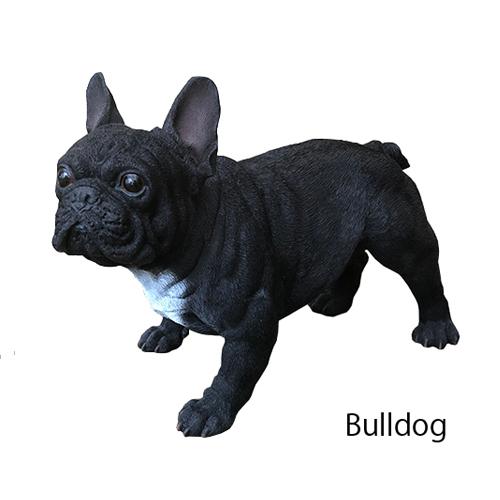 犬の置物 ガーデニング オーナメント オブジェ インテリア かわいい 雑貨 いぬ ドッグ DOG 動物 ディスプレイ 　【　 フレンチブルドッグ （黒）　】(12012円)