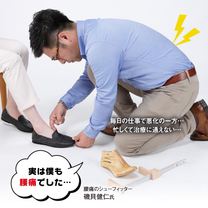 腰らくインソール シューフィッター 整体師が共同開発 腰痛対策特化型