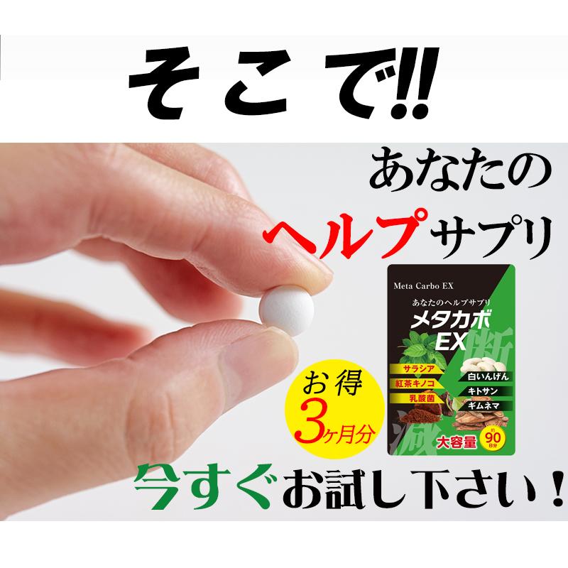 (お得3ヶ月分!メタカボEX） 食欲 メタボ 炭水化物 脂質  糖質 脂肪 激やせ ダイエット サプリメント カロリーカット コントロール 燃焼 断糖 体脂肪 減量 対策｜cho-kirei｜10