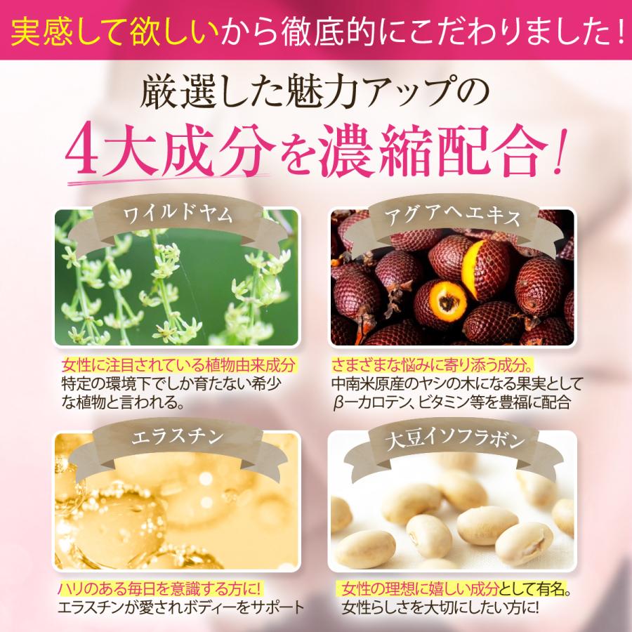 バスト 女子力 魅力 アップ サプリメント【プラスアップマジック