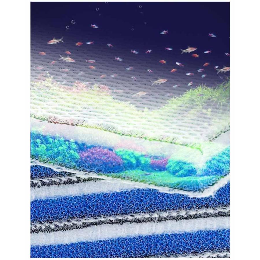 ろ過材 スポンジフィルター 水槽フィルター 8層ろ過綿 水族館ろ過スポンジパッド バクテリアスリムマット 8D立体マット 濾過マット 水槽フィルターマ |  | 11