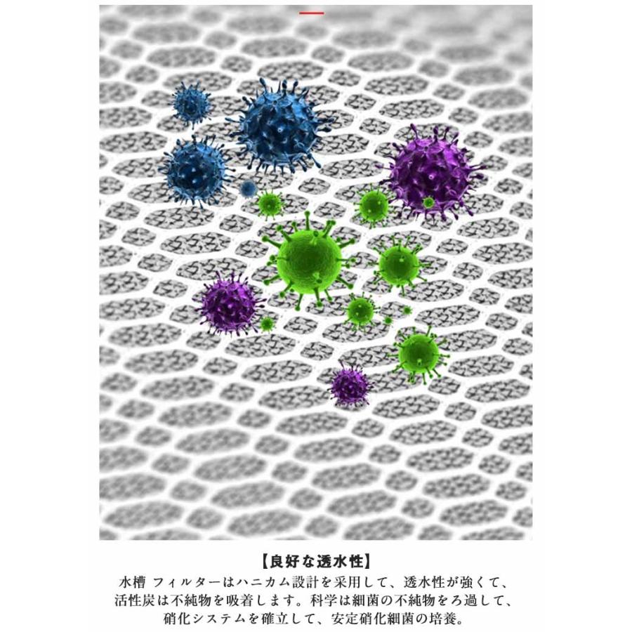 ろ過材 スポンジフィルター 水槽フィルター 8層ろ過綿 水族館ろ過スポンジパッド バクテリアスリムマット 8D立体マット 濾過マット 水槽フィルターマ |  | 09