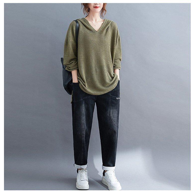 現品限り一斉値下げ トップス フード付き ニット セーター 長袖 30代 40代 冬 ニット レディース セーター ハイネック 可 大人 ゆったり プルオーバー あったか 長袖 カラー ブラック Nguyenquynhlien Com Vn