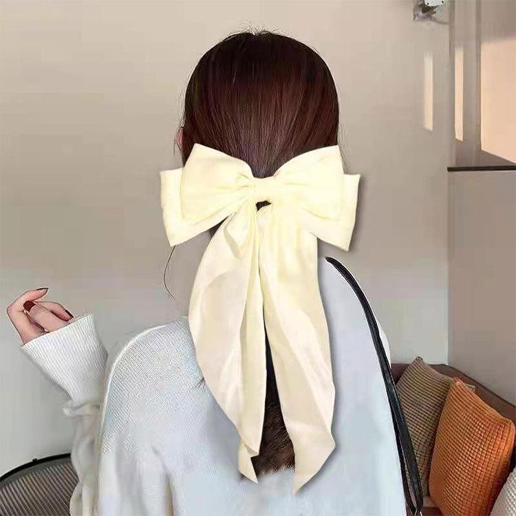リボン バレッタ 大人 ヘアクリップ 22新発 レディース ヘアバレッタ ヘアアクセサリー 大き目 髪飾り 大きい 結婚式 ヘアアレンジ 子供 お呼ばれ