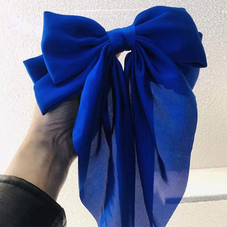 リボン バレッタ 大人 ヘアクリップ 22新発 レディース ヘアバレッタ ヘアアクセサリー 大き目 髪飾り 大きい 結婚式 ヘアアレンジ 子供 お呼ばれ