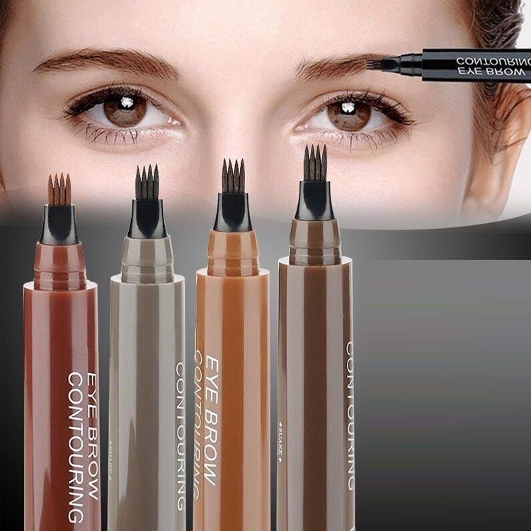 選べる2本セット！アイブロウ ティント 眉ティント 落ちない眉 アイブロウペンシル リキッドアイブロウ フォーク 4本ブラシ 眉 筆 落ちない 消えな |  | 01