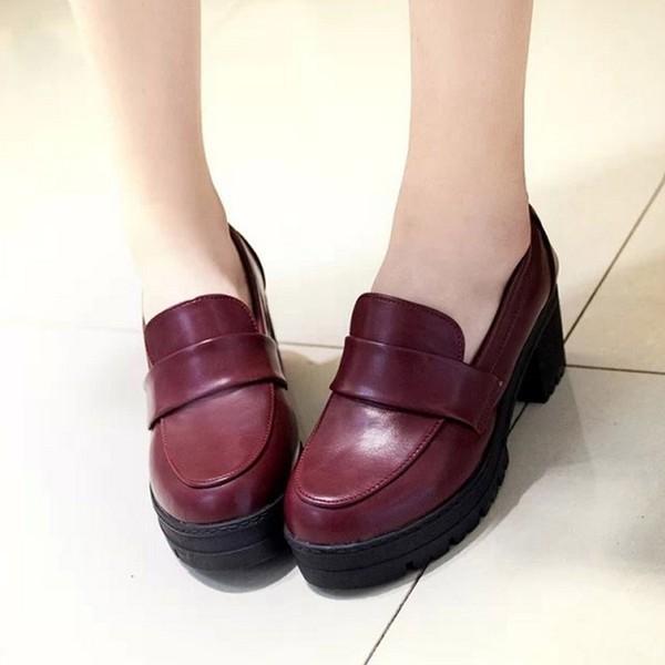 送料無料 ちょい厚底 ちょいおでこ ローファー スクール 厚底 スクールシューズ ローファー かわいい 通学靴 高校生 可愛い コスプレ 女子 学生靴 Choboqaa1193 Chobo 通販 Yahoo ショッピング