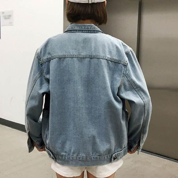 送料無料デニムジャケット ビッグシルエット レディース Gジャン Bigデニム オーバーサイズジャケット ヴィンテージ風 ジャケット カジュアル 春物 Cttt Chobo 通販 Yahoo ショッピング