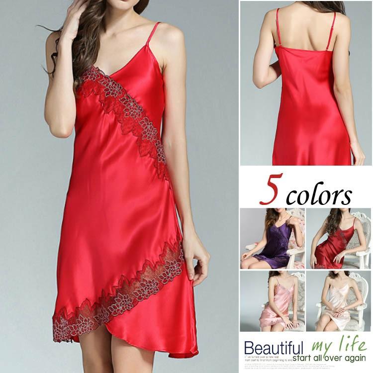 大人女性の セクシー系パジャマ 高品質 肌触りが良い シルクパジャマ パジャマ レディース ルームウェア ワンピース シルクパジャマ レディース ルームウェア レディース 絹パジャマ ルームウェア 部屋着 寝巻き ルームウェア 部屋着 Tomartrust Org